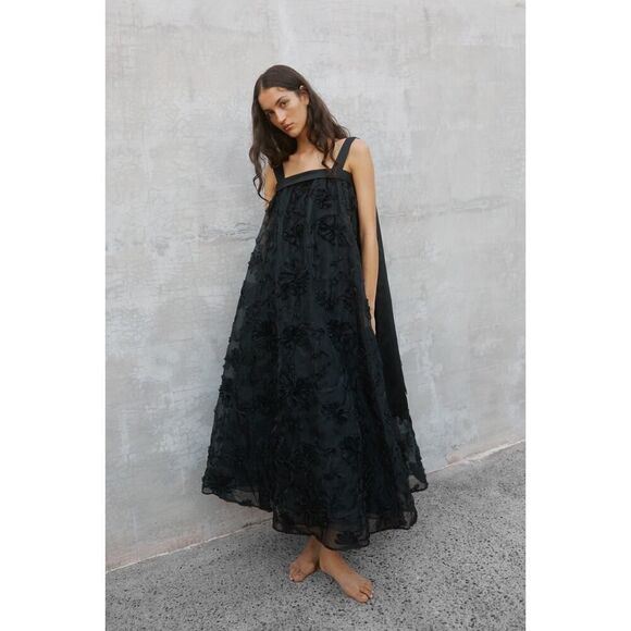 AJE Ursula Midi Dress black AU6/US2 - Picture 1 of 12